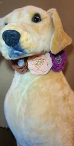 Pet Jewelry Floral Rhinestone Dog Cat Decorative Collar Charm Brooches x 3 #D20 - Picture 1 of 3