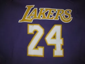 Los Angeles Lakers Adidas NBA Kobe Bryant #24 Jersey Hoodie Sweatshirt Sz XXL LA - Picture 1 of 7