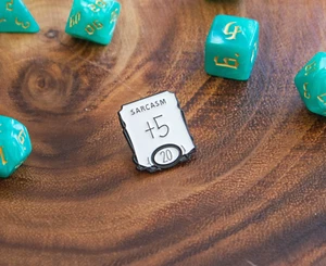 Dungeons and Dragons DnD Regalo Sarcasmo + 5 Insignias Esmalte Pin Broche - Imagen 1 de 3