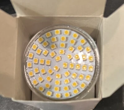 LED Warm White Light Bulb GU10-60SMD-3528 AC: 110-130V - A0030 - Image 1 of 4