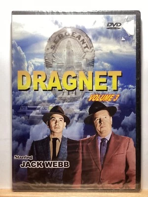 Dragnet Vol. 3 - 3 Episodes Jack Webb New Sealed! — 第 1/2 张图片