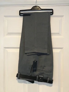 Mens Smart Formal Casual Trousers W32"Leg 31" Grey New With Tags - Picture 1 of 4