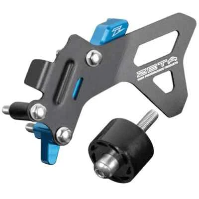 Zeta Billet Aluminum Front Sprocket Cover Case Saver Blue Husqvarna FC250 17-22 Foto 1 de 3