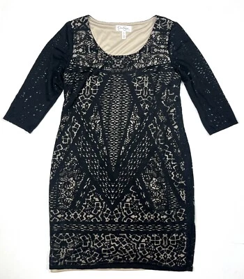 Jessica Simpson Maternity Dress Women’s Medium Black Formal Party 3/4 Sleeve - Image 1 of 4