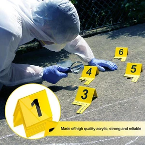Crime Scene Props Desktop Detective Evidence Marker Creative Decor Halloween - Picture 1 of 12