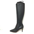 Auth BRUNOMAGLI - Black Leather Women&#39;s Boots
