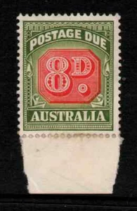 MLH 8D "POSTAGE - DUE NO WMK " AUSTRALIA 1952 - Picture 1 of 2