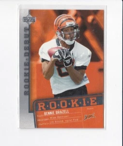 BENNIE BRAZELL 2006 UPPER DECK ROOKIE DEBUT FOOTBALL ROOKIE CARD-SHIPS FREE - Picture 1 of 24
