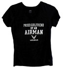 Proud Girlfriend Of An Airman Shirt Adult Ladies L Large Lackland Afb Usaf