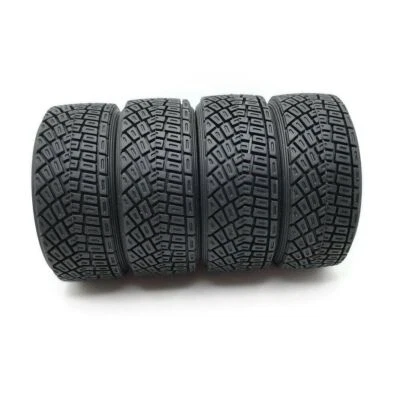 1/10 Scale 4Pcs Soft Rubber Tires For RC Rally RC Off Road Car HSP HPI PP0189 - Image 1 of 4