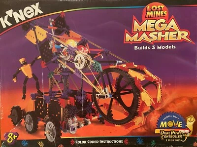 KNEX 15107 Lost Mines MEGA MASHER, NEW, SEALED, Dual Power Controllers 511 Pcs  - Image 1 of 4