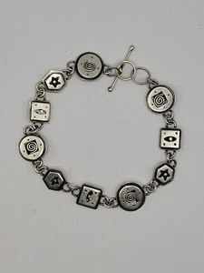 Far Fetched Sterling 925 Contemporary Modernist Bracelet - Picture 1 of 5