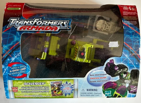 VINTAGE TRANSFORMERS ARMADA SCAVENGER WITH MINI CON ROLLBAR VOYAGER CLASS NEW Cover