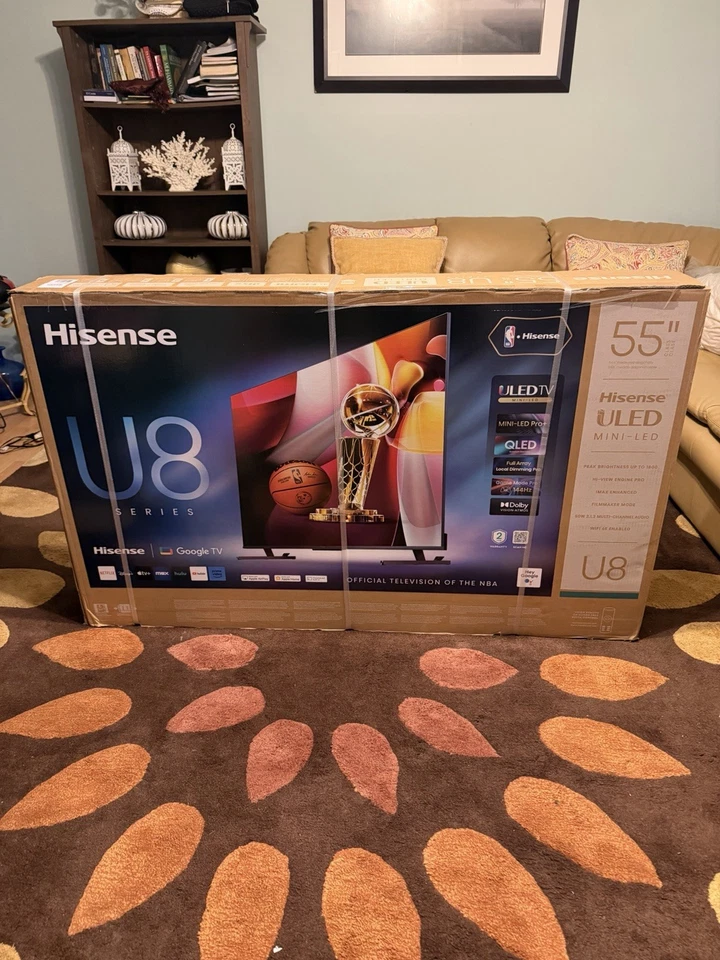 Hisense 55 pulgadas serie U8 Mini-LED ULED 4K UHD Google Smart TV (2024) Foto 1 de 2