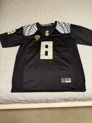 Nike Men's Oregon Ducks Mariota Stitched Black Football Jersey Size XXL - Image 1 of 4