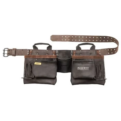 DeWalt DWST550112 Leather Tool Rig Apron 11-Pockets - Image 1 of 4