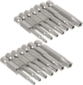 5 Point Security Star Torx Screwdriver Bits Set 14Pcs Security Star Torx Screwdr - Picture 1 of 12