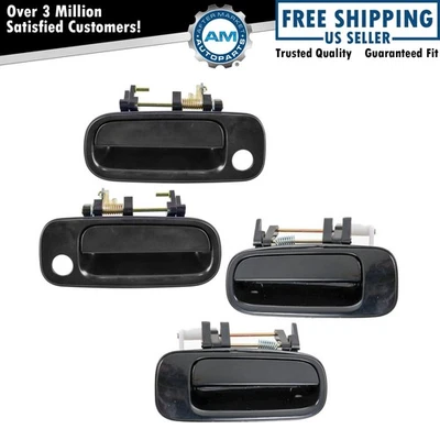 Outer Outside Exterior Door Handle Front 4 Piece Set Kit for 92-96 Toyota Camry - Image 1 of 4