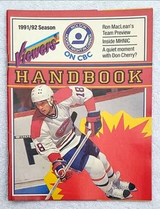 1991-92 NHL Hockey Night In Canada CBC Handbook Molsons Denis Savard Gretzky - Picture 1 of 1