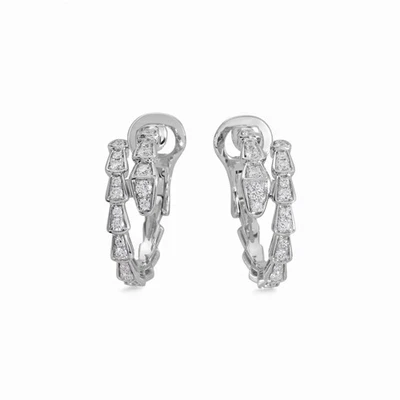 Pendientes BVLGARI Serpenti Viper 358360 oro blanco 18k Foto 1 de 3
