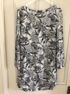 ZIMMERMANN DESIGNER DRESS - MOTLED GREYGREEN AND BLACK RAYON SIZE 0 SHIFT STYLE - Picture 1 of 5