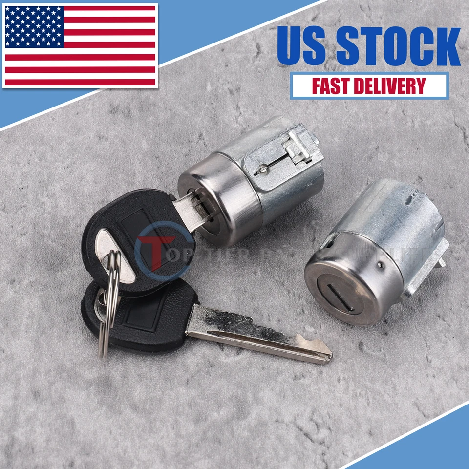 Cilindro de bloqueo de puerta para 95-00 Chevy C1500 GMC 1995-02 K1500/2500/3500 88-94 Yukon Foto 1 de 4