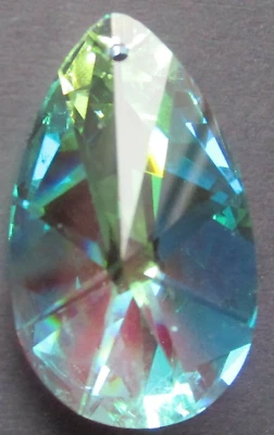 1 Wachtel 38 x 23 mm. AB - bedampft Kristallanhänger Lampenschmuck Fenster #42AB - Bild 1 von 4