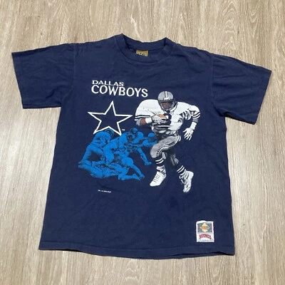 Camisa Vaqueros M Años 90 00 Y2k Dallas Vaquero Aikman NFL Fútbol Día del Juego Camiseta Foto 1 de 4