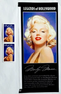 MARILYN MONROE - SET GEDENKPORTRET UND ZWEI BRIEFMARKEN - 1995 USPS POSTFRISCH - Bild 1 von 3