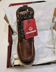 Wolverine Loader WP Steel Toe Cafe Brown 6" Waterproof Work Boot Size 10.5 - Picture 1 of 4