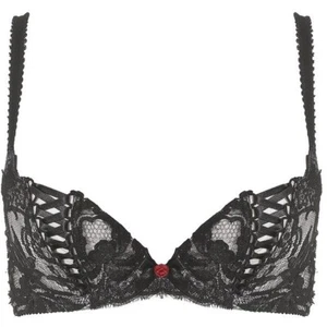 AGENT PROVOCATEUR DARLA BLACK PINK BRA 36E BNWT RRP £110 - Picture 1 of 3