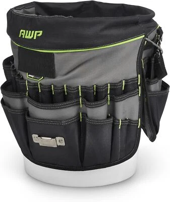 AWP 51-Pocket Bucket Tool Organizer for Easy Standard 5 gallon bucket, Black  - Image 1 of 4