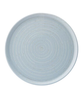 Circus Chambray Walled Plate Porcelain Serving Plate Set 12" (30Cm) Pack Of 6