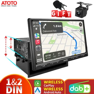Radio de coche inalámbrica ATOTO F7XE 10" DAB+/DAB 1/2 Din CarPlay&Android Auto+HD Cámara - Imagen 1 de 12