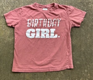 Unordinary Toddler Birthday Girl Tee Shirt Size 7 Y Pink with White Letters - Picture 1 of 6