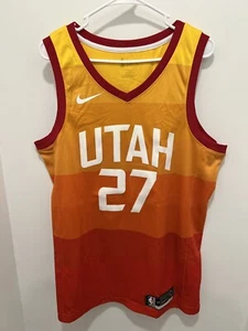 NIKE Trikot Utah Jazz Rudy GOBERT City Edition Ombre Stripe Gr. 48 L Swingman - Bild 1 von 4