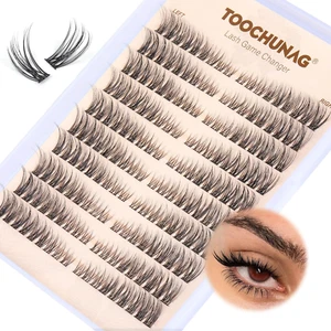 Natural Lash Clusters Wispy Eyelash Clusters C Curl Left&Right Cluster Eyelashes - Picture 1 of 12