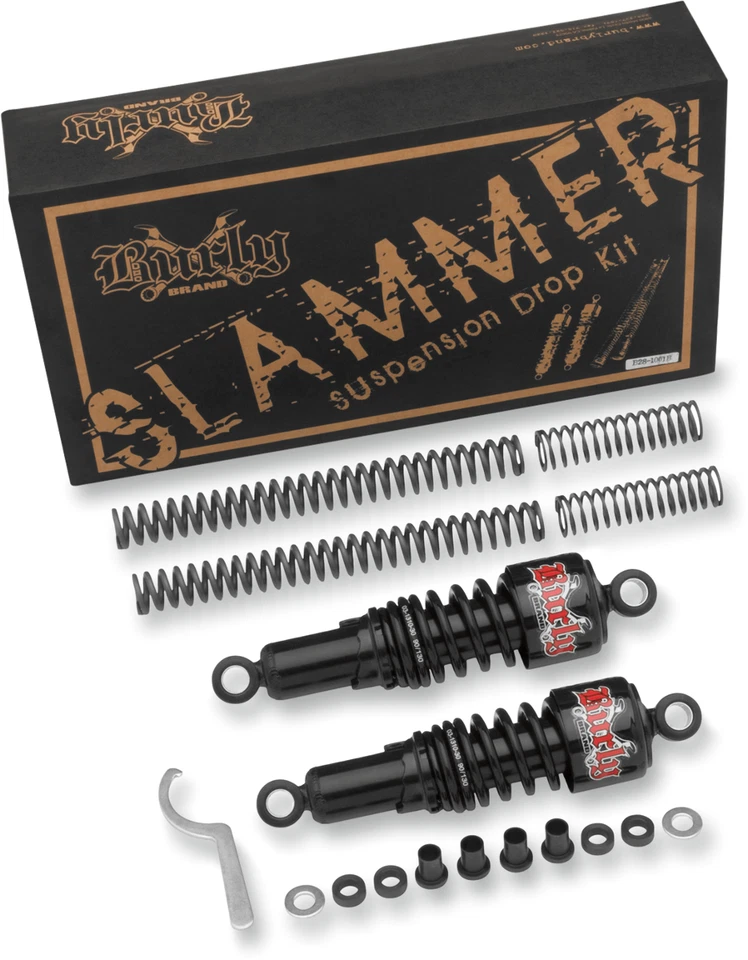 Burly Slammer Suspension Drop Kit Black B28-1001B XL883/XL1200 04-15 - Image 1 of 1