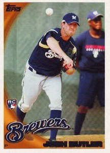 2010 Topps #163 Josh Butler NM-MT RC Rookie Brewers