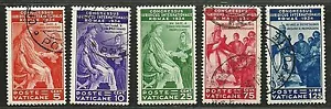 VATICAN CITY 1935 Very Fine Mint & Used Stamps Sc#41/46 CV 146.50$ - Imagen 1 de 2
