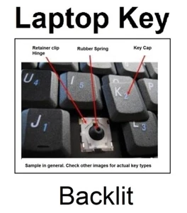 DELL Keyboard KEY - Latitude E5520 E5530 E6520 E6530 Precision M4600 M6600 Bklit - Picture 1 of 5
