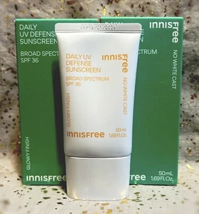 2x~INNISFREE~Daily UV Defense Sunscreen~SPF 36~50ml/1.69 fl oz ea~Full Size~NIB - Picture 1 of 1