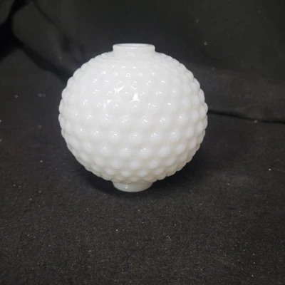 Antiguo 4" pararrayos bola hobnail vidrio leche globo veleta Foto 1 de 4