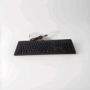 HP 125 Wired Keyboard US Lot Of 4, Black - Picture 1 of 11