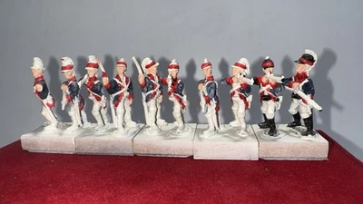 Lote de 10 soldados pintados a mano de infantería francesa napoleónica 35 mm - sin marca Foto 1 de 4