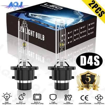 D4S D4R 白色 6000K 车头灯低光束灯泡 适用于丰田 Land Cruiser 2013-2015 — 第 1/4 张图片