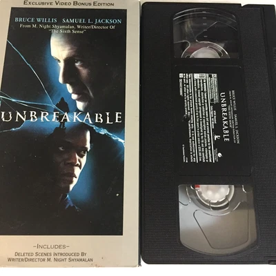 Unbreakable Bruce Willis VHS Tape - Ships with Tracking - Image 1 of 2