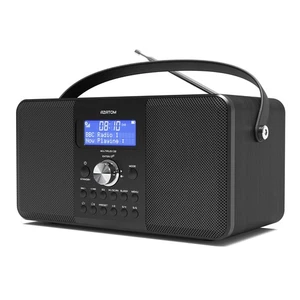 Azatom DAB+ FM Radio Clock Stereo Speaker Alarm Bluetooth - Multiplex D2 Black - Picture 1 of 9