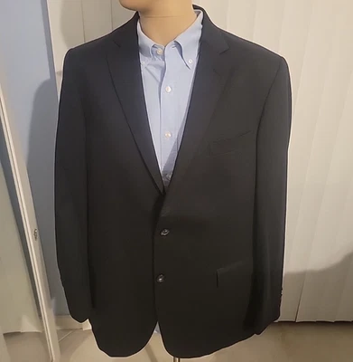 Blazer Hart Schaffner Marx Traje Chaqueta Para Hombre Talla 46L Gris Carbón Hecho en EE. UU. Lana Foto 1 de 4