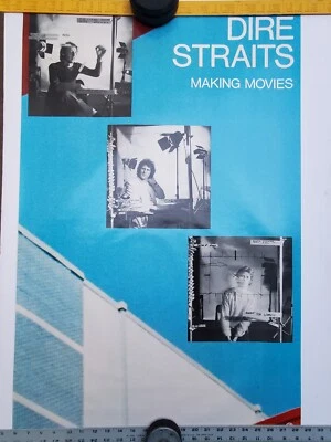 Vintage 1980 Dire Straits "Making Movies" Promotional Poster  23x35 - Image 1 of 3